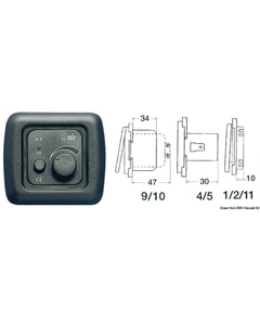 Osculati Dark Grey Electronic Dimmer Switch - 40W