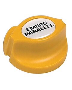 BEP Battery Switch Knob For battery switch Series 701 Yellow Emergency Parallel
