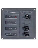 BEP Circuit Breaker Panel AC 110V 2X Single Pole 2 x 15A 1X Double Pole 1 x 30A