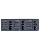 BEP Circuit Breaker Panel DC 12V 12X Single Pole 3 x 5A 4 x 10A 4 x 15A 1 x 25A