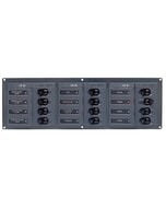 BEP Circuit Breaker Panel DC 12V 12X Single Pole 3 x 5A 4 x 10A 4 x 15A 1 x 25A