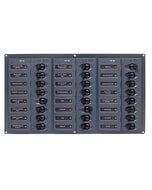 BEP Circuit Breaker Panel DC 12V 24X Single Pole 5 x 5A 8 x 10A 8 x 15A 1 x 20A 1 x 25A 1 x 30A