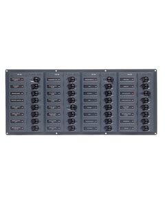 BEP Circuit Breaker Panel DC 12V 32X Single Pole 7 x 5A 11 x 10A 11 x 15A 1 x 20A 1 x 25A 1 x 30A Horizontal