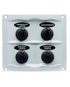 BEP Switch Panel DC Waterproof 4XON/Off White