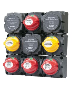 BEP Battery Distribution Cluster For Triple Outboard Engine With FOUR Battery Banks