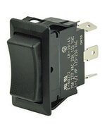 BEP Switch Rocker Off-(On) Single Pole 12V 1/4 in Terminal Blades