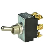 BEP Switch Toggle On-Off-On Double Pole 12/24V 1/4 in Terminal Blades