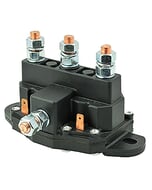 BEP Solenoid Motor Reversing 12V DC 75A 5/16-24 Terminal THREADS & 1/4 Terminal Blades