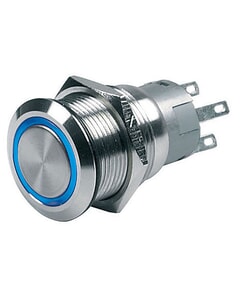 BEP Push Button Switch ON/OF 24V Blue LED BULK