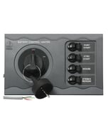 BEP Contour Battery Control Center For Twin Engine Key Switch & 4X Circuit Breakers