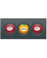 BEP Contour Connect Panel 2x Battery Switches 1x Emergency Parallel Switch