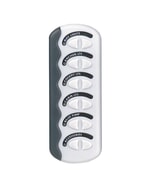 BEP Switch Panel DC Contour Generation II Sprayproof 6XON/Off NO Fuse White