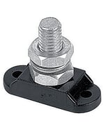 BEP Insulated Studs Single 1 x 10 mm Negative Black - Bulk Pack Qty 1