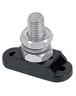 BEP Insulated Studs Single 1 x 10 mm Negative Black - Bulk Pack Qty 1