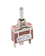 BEP Switch Toggle On-Off-On Double Pole 12V 10A - Bulk Pack Qty 50