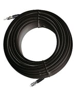 Glomex Rg62 Low Loss Steel Coaxial Cable - 93 Ohm - 6M (20') - Roll - Black - Pre-Installed Fme Conn