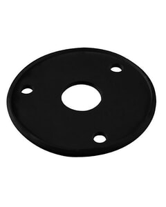 Glomex Black Round Gasket - Rubber - For Aluminium Surface Insulation Of Universal Stainless Steel Mounts