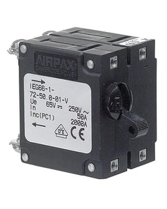 BEP Magnetic Circuit Breaker - 15 A - Double Pole Trip Coil Pole