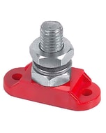 BEP Insulated Studs Single 1 x 8 mm Positive Red - Bulk Pack Qty 1