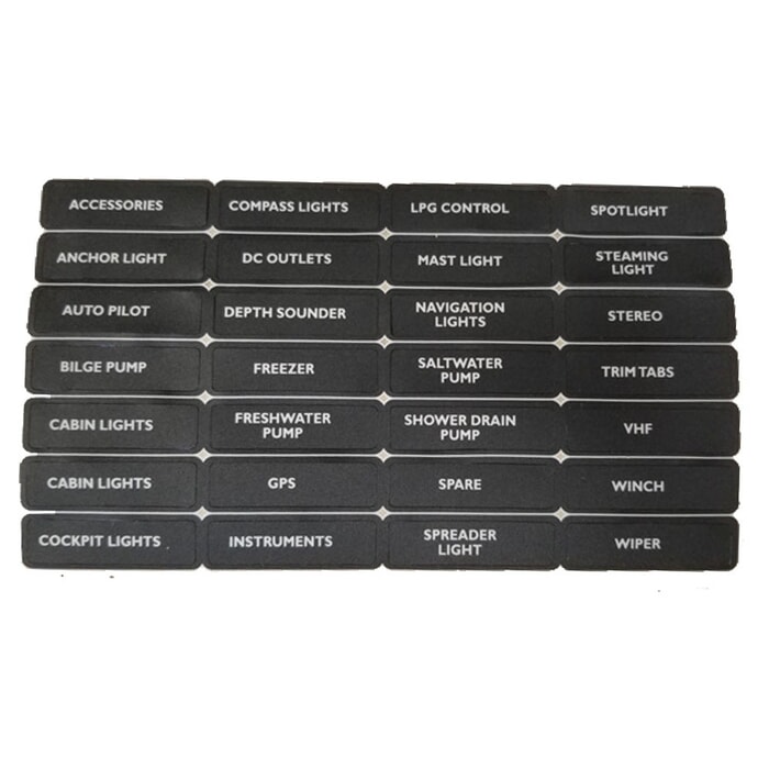 Bep Set BEP Label Set For Circuit Breaker Panels - Set 4 - Bulk Pack Qty 5 ...