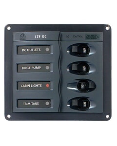 BEP DC Circuit Breaker Panel - 4 Circuits