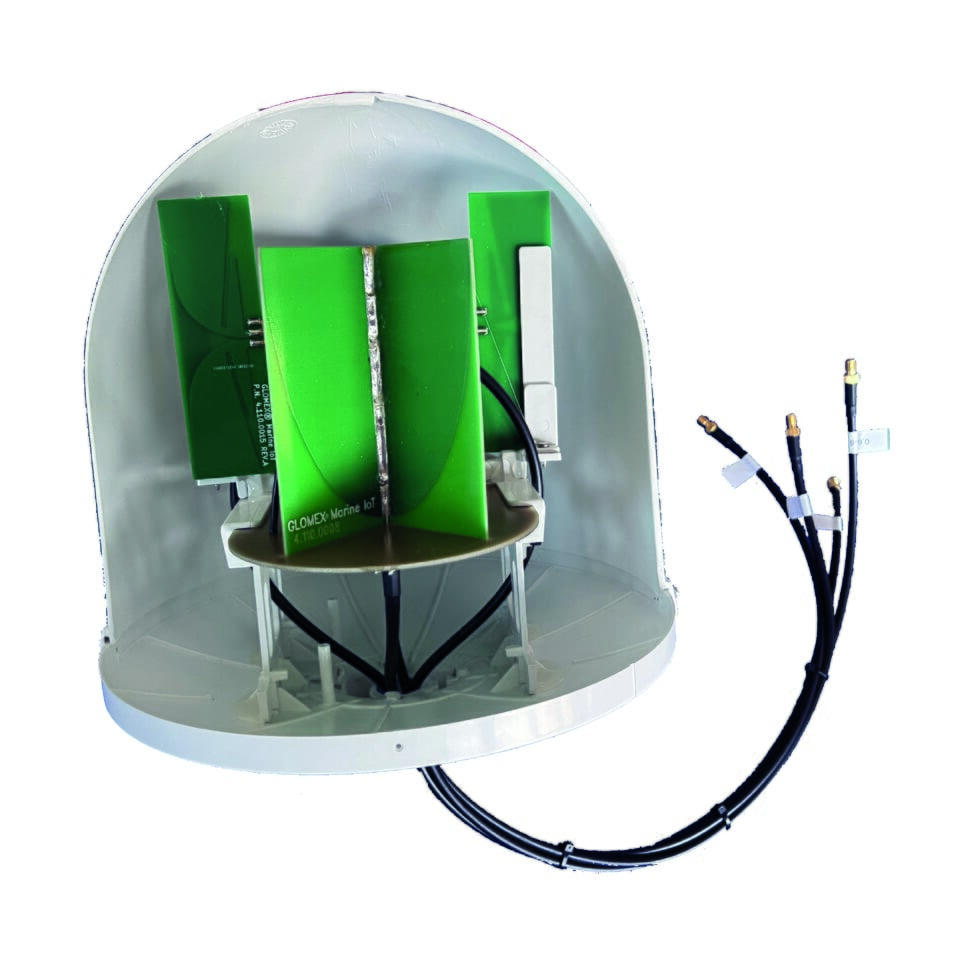 Glomex Dome With 4 X 5G Antennas Inside – Asa – 300 Mm (12”) H – 250 Mm (10”) Diam. Base Diameter 25 Mm (1”