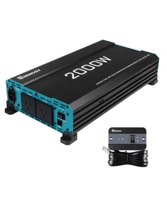 Renogy Pure Sine Wave Inverter With transfer Switch - 12V 2000W