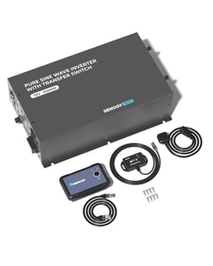 Renogy Pure Sine Inverter With BT Can & Transfer Switch - 12V 2000W