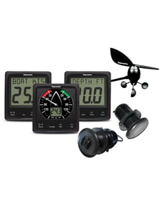 Raymarine i50 i60 Wind Speed & Depth 3 Instrument & Transducer Pack