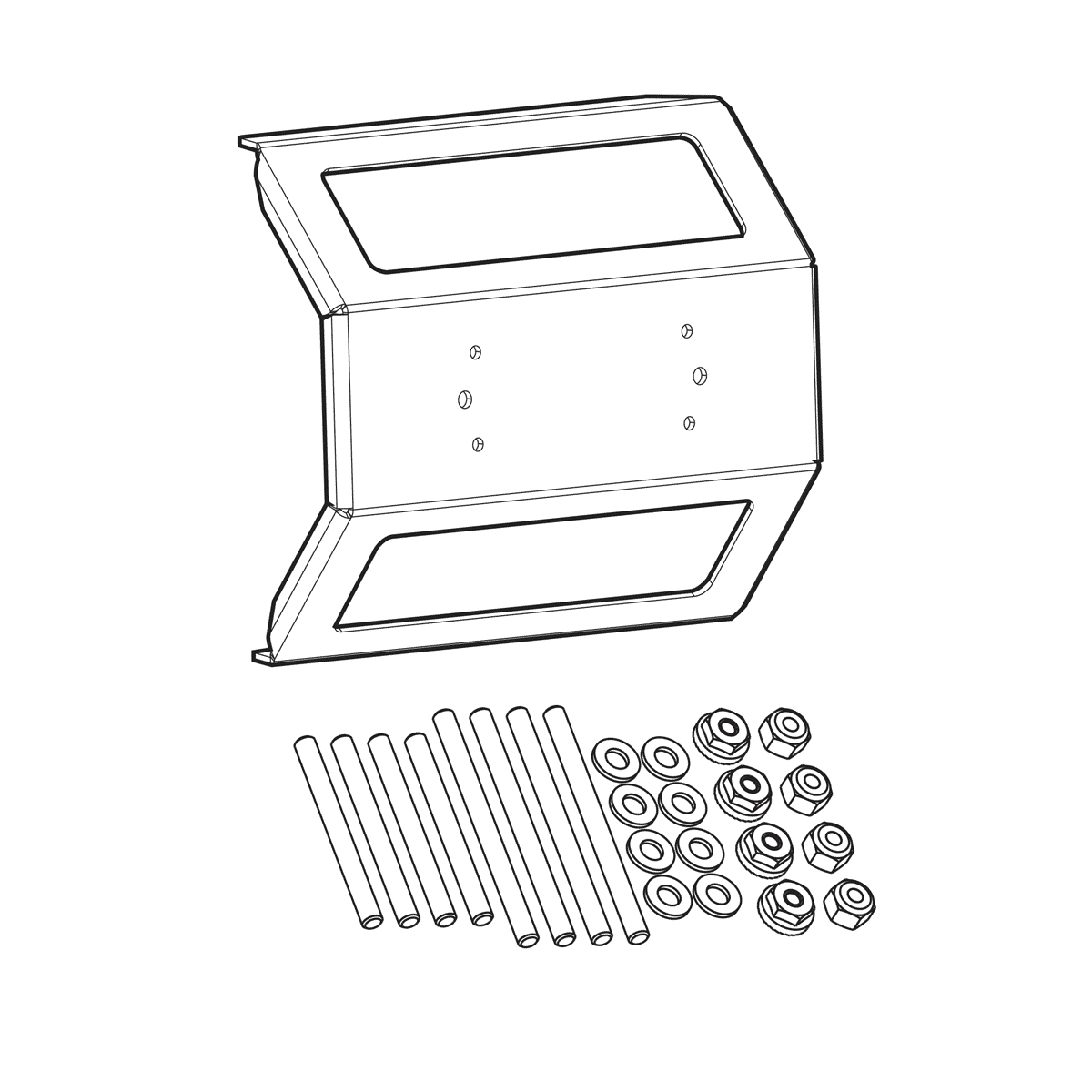 Humminbird IDMK S12R - In-Dash Mounting Kit SOLIX 12 Models REINFORCED