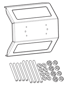 Humminbird IDMK S12R - In-Dash Mounting Kit SOLIX 12 Models REINFORCED
