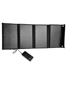 Solar Technology Hubi Portable Power Bank & 24W USB Solar Charger Bundle