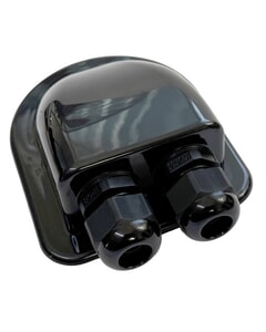 Solar Technology Double Waterproof Cable Gland - Black