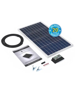 Solar Technology 30w Rigid Solar Panel Kit & 10Ah Charge Controller
