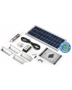 Solar Technology 20W Rigid Solar Panel & Universal Fitting Kit