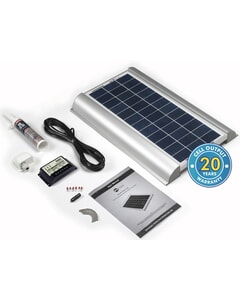 Solar Technology 20W Rigid Solar Panel & Aero Brackets Kit
