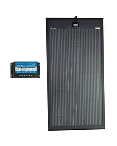 Solar Technology 120W SlimEdge Rigid MHD Solar Panel & 10A PMW