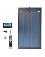 Solar Technology 100W SlimEdge Rigid MHD Solar Panel Glue & 10A PMW