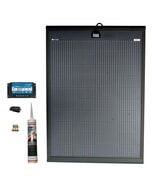 Solar Technology 150W SlimEdge Rigid MHD Solar Panel Glue & 20A PMW