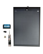 Solar Technology 200W SlimEdge Rigid MHD Solar Panel Glue & 20A PMW