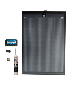 Solar Technology 200W SlimEdge Rigid MHD Solar Panel Glue & 20A PMW