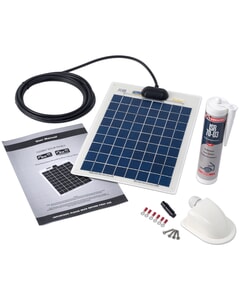 Solar Technology 10W Flexi Solar Panel & Roof/Deck Top Kit