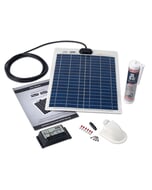 Solar Technology 20W Flexi Solar Panel & Roof/Deck Top Kit