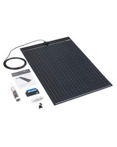 Solar Technology 125W Double ETFE Flexi Top Exit Solar Panel Glue & 20A PWM