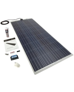 Solar Technology 150W Flexi Solar Panel Roof/Deck Kit & MPPT
