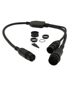 Raymarine AXIOM to Airmar Transducer 9 to 9& 8 pin Adaptor Y Cable