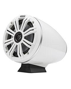 Kicker KMFC Marine 6.5" Flat Mount Coaxial Tower System - White