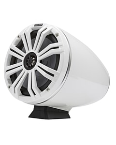 Kicker KMFC Marine 8" Flat Mount Coaxial Tower System - White
