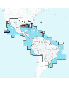 Navionics Platinum+ Large Chart: SA004L - Mexico Caribbean to Brazil