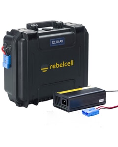 Rebelcell Outdoorbox 12.70 AV - 12V 70A 836Wh & 12.6V10A Charger